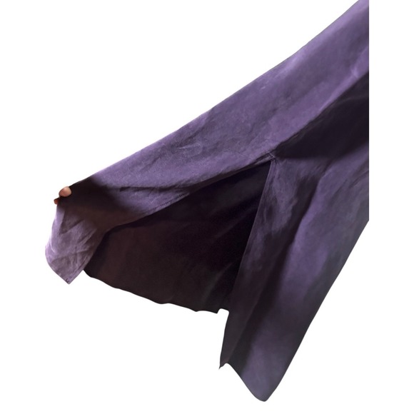 Womens Purple Faux Suede‎ Maxi Dress Jacket Set Size 6 Evening Church Modest Vtg - Picture 7 of 12